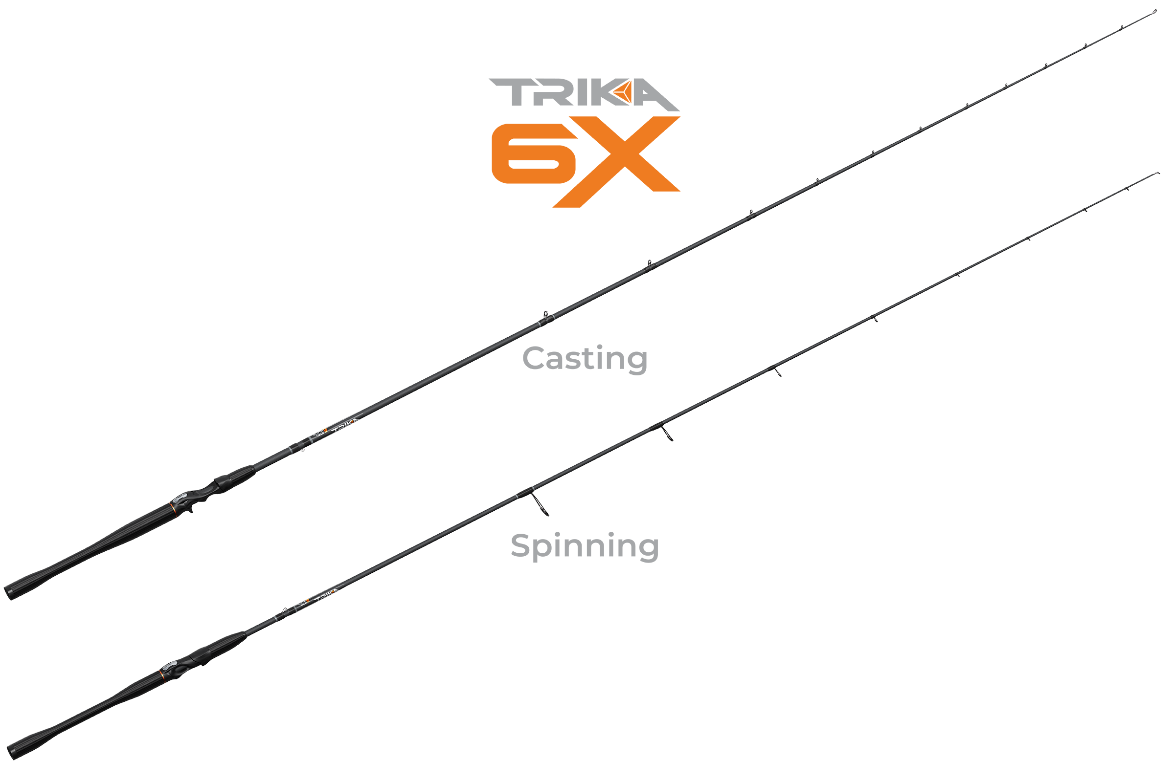 Trika 6X - Bass, best, Bluegill, Crappie, Inshore, Muskie, Pike, Redfish, Sand Bass, Sea Trout, Smallmouth Bass, Snook, Striper, Trout, Walleye, YGroup_rod