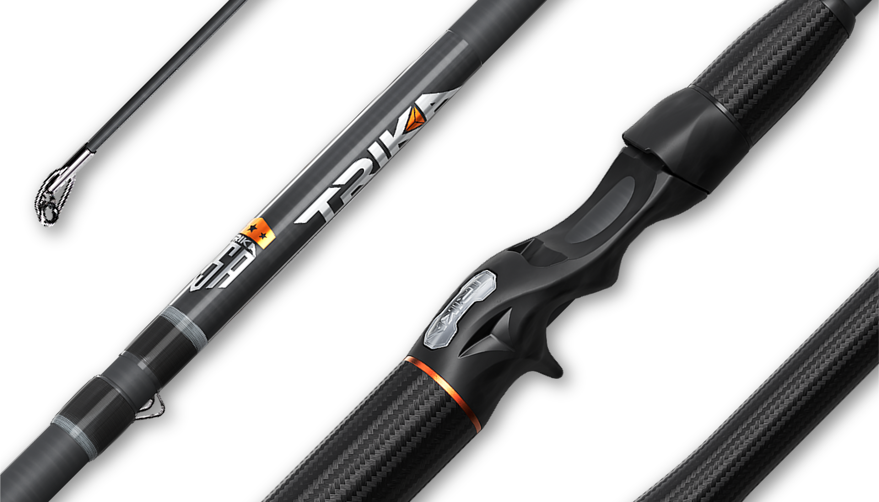 Trika 6X - Bass, best, Bluegill, Crappie, Inshore, Muskie, Pike, Redfish, Sand Bass, Sea Trout, Smallmouth Bass, Snook, Striper, Trout, Walleye, YGroup_rod